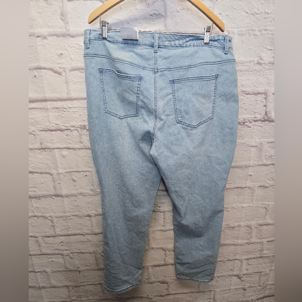 NWT Style & Co Plus Size Stretch Slim Leg Jeans Open Desert 18W - Picture 3 of 5